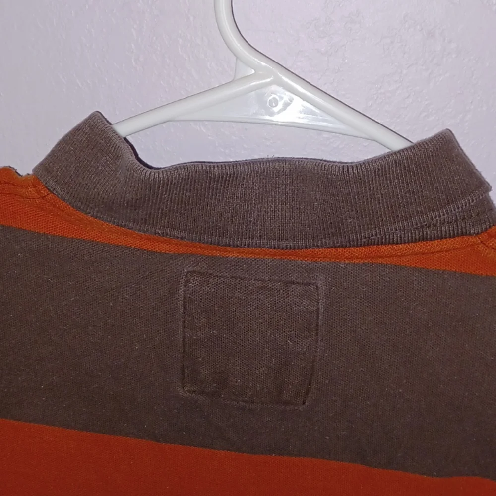 Old navy orange and brown polo XL - Picture 4 of 5